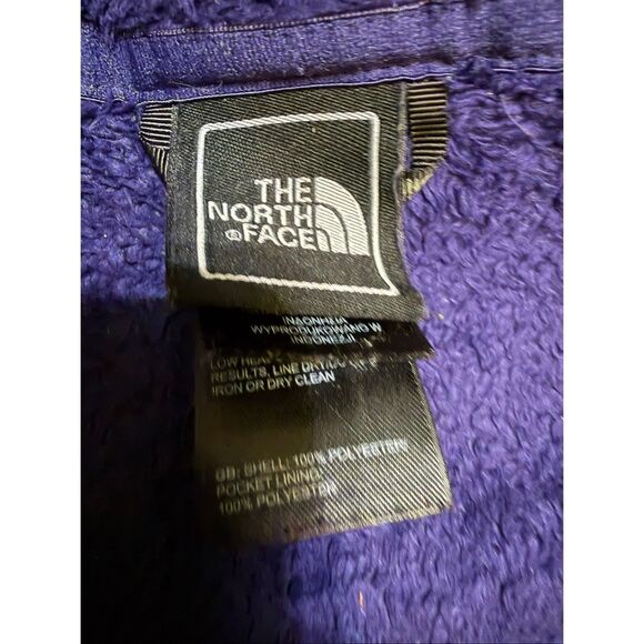 The North Face Women's Full Zip Teddy Fleece Osito Jacket Purple Medium - Picture 7 of 8